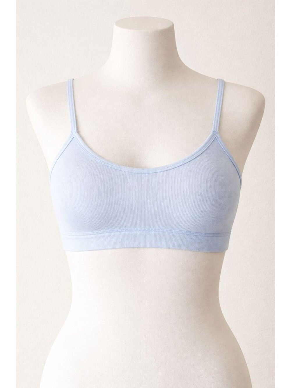 Auden size Large Light Blue Unlined Scoop Neck Women's Bralette